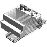 SMC solenoid valve 4 & 5 Port SJ SS5J2-60, Non Plug-in Manifold, Individual Wiring